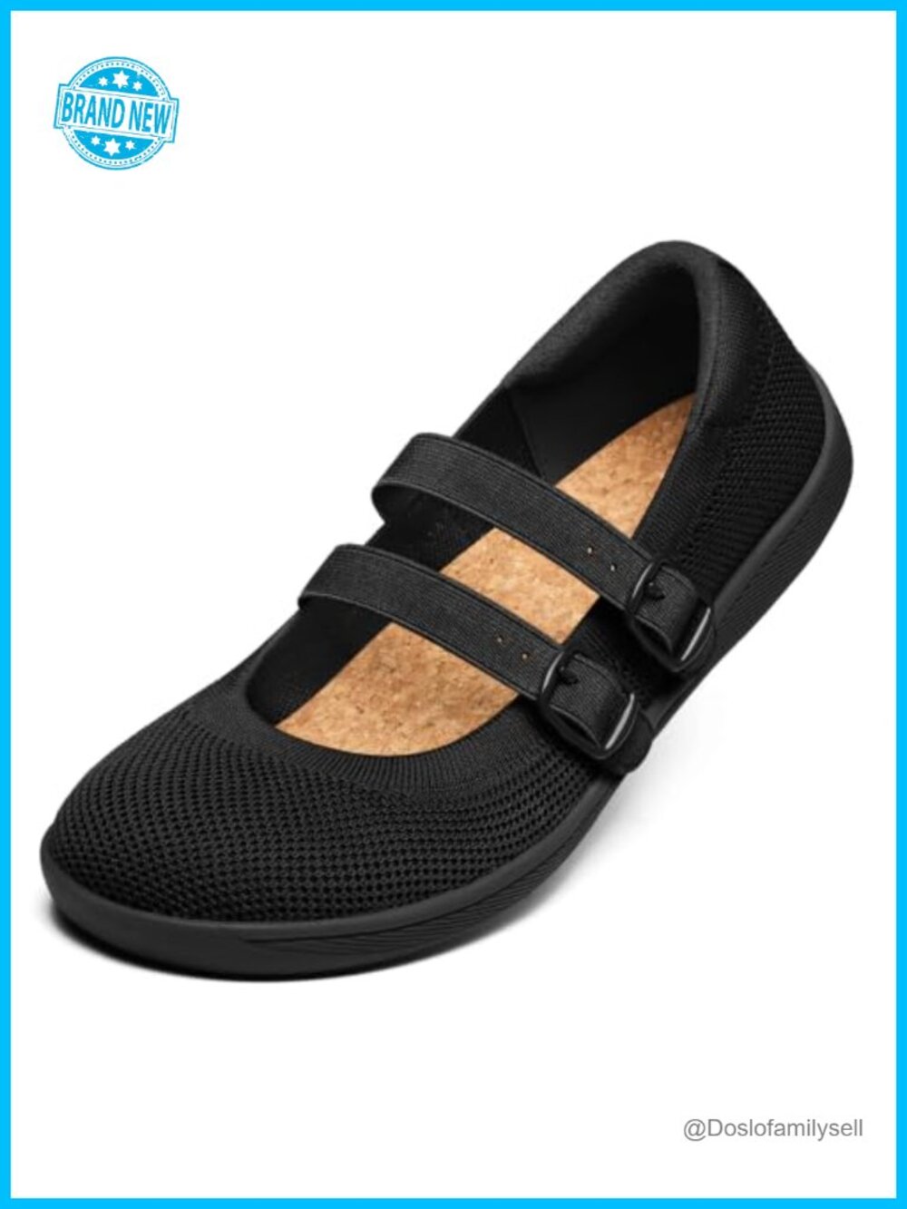 Barefoot Mary Jane Flats Wide Toe Box Zero Drop Dress Shoes